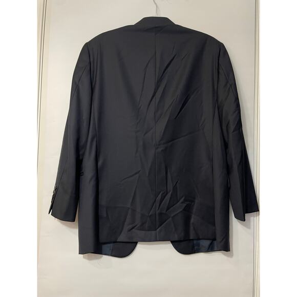 Hickey Freeman Tasmanian Super 130's Wool Double Breasted Coat Business Jacket - Picture 6 of 8